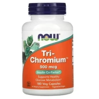Диетическая добавка NOW (НАУ) Tri-Chromium Три-Хром капсулы по 500мг №180