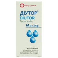 Діутор 10мг №30 табл.