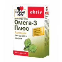 Вітаміни DOPPELHERZ (ДОППЕЛЬГЕРЦ) Aktiv Омега-3 Плюс Артишок капсули №30