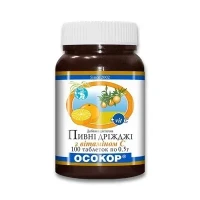 ДРІЖДЖІ пивні Осокор з вітаміном С таблетки по 0,5г №100