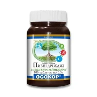 ДРІЖДЖІ пивні Осокор загальнозміцнюючі таблетки по 0,5г №100