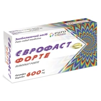 ЕВРОФАСТ Форте капсулы по 600мг №20
