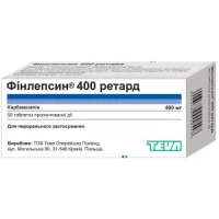 ФІНЛЕПСИН Ретард таблетки пролонгованої дії по 400мг №50