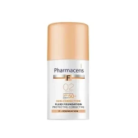 Флюїд для обличчя Pharmaceris (Фармацеріс) F захисний коригуючий SPF50+ 30мл (тон 02 пісок)