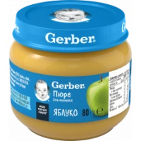 Фруктовое пюре Gerber (Гербер) Яблоко с 6 месяцев 80 г