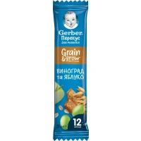 Фруктово-злаковий батончик Gerber (Гербер) з бананом і яблуком для дітей з 12 місяців 25 г