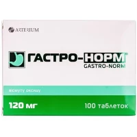 ГАСТРО-НОРМ таблетки по 120мг №100