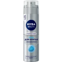 Гель для гоління Nivea Men Срібний захист з іонами срібла і антибактеріальним ефектом 200 мл