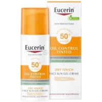 Гель-крем для лица Eucerin (Юцерин) солнцезащитный с тонирующим эффектом SPF50+ 50мл (87937)