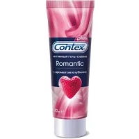 Гель-змазка інтимна Contex Romantic з ароматом полуниці, 30 мл