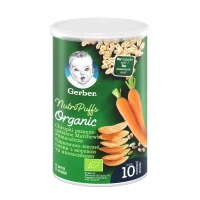 Снеки Gerber (Гербер) Органік пшенично-вівсяні з апельсином та морквою 35г