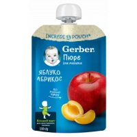 Фруктовое пюре Gerber (Гербер) яблоко/абрикос 150г