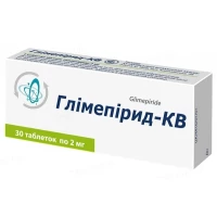 Глімепірид-КВ 2мг №30 табл.