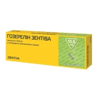 ГОЗЕРЕЛИН Зентива имплантат по 10,8мг №1 в предварительно заполненном шприце