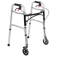 Ходунки крокуючі складні з коліщатками та гальмом Karadeniz Medical PR-450
