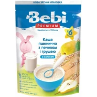 Каша BEBI (Бебі) Преміум молочна пшенична печиво/груша 6+міс. 200г