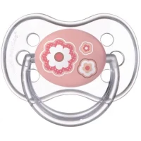 Пустушка Canpol (Канпол) Newborn baby сил. анат. 18+ міс. рожева №1
