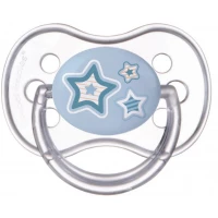 Пустушка Canpol (Канпол) Newborn baby силіконова симетрична 18+міс. №1 (22/582) синя