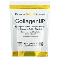 Колаген California Gold Nutrition з гіалуроновою кислотою та вітаміном C без смаку 206г