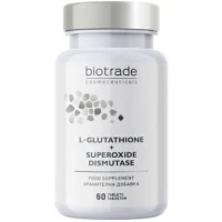 Комплекс антиоксидантный Biotrade (Биотрейд) L-Glutathione + Superoxide Dismutase для омоложения и против пигментации таблетки №60