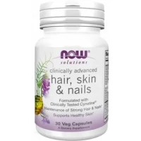 Вітаміни NOW (НАУ) Clinically Advanced Hair, Skin & Nails Комплекс для шкіри, нігтів і волосся №30