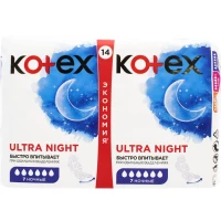 Прокладки гігієнічні Kotex (Котекс) Ultra Night №14