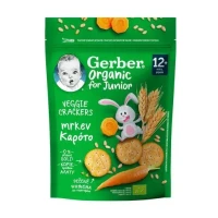 Крекери пшеничні Gerber (Гербер) Organic з морквою з 12 міс. 100г