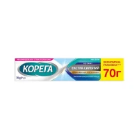 Крем для фиксации зубных протезов Корега Экстра сильный безвкусно 70г