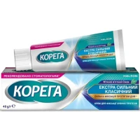 Крем для фіксації зубних протезів Корега Екстра сильний Класичний 40г
