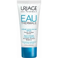 Крем Uriage (Урьяж) Eau Thermale Rich Water Cream SPF20 насичений зволожуючий для всіх типів шкіри обличчя 40 мл
