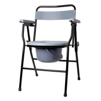 Крісло-стілець з саніт. оснащ. нерег. за висотою, складане (KJT710B)