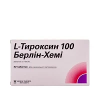 L-ТИРОКСИН 100 Берлін-Хемі таблетки по 100мкг №50