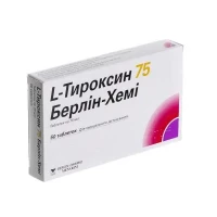 L-ТИРОКСИН 75 Берлін-Хемі таблетки по 75мкг №50