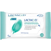 Серветки антибактеріальні для інтимної гігієни Lactacyd (Лактацид) 15 шт