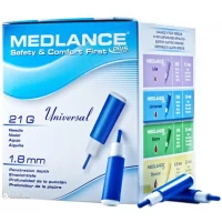 Ланцети автоматичний Medlance (Медланс) plus Universal 21G 1,8мм №200 синій