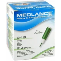 Ланцеты Medlance Plus Etra 21G 2,4mm №1 зеленый