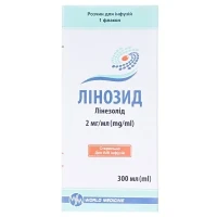 ЛІНОЗИД розчин для інфузій по 2мг/мл по 300мл у флаконі