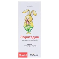 ЛОРАТАДИН сироп по 1мг/мл по 90мл у флаконі