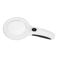 Лупа ручна з LED підсв. 2,5х збільшення (d 90mm) RD-9588