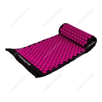Масажний килимок акупунтурний з подушкою рожевий