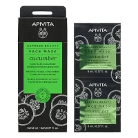 Маска для лица Apivita (Апивита) Express Beauty интенсивно увлажняющая с огурцом №2х8мл
