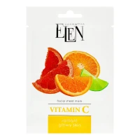 Маска для лица Elen (Элен) тканевая Vitamin C 25мл