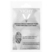 Маска минеральная с глиной Vichy (Виши) Pore Purifying Clay Mask очищает поры кожи лица 2х6 мл