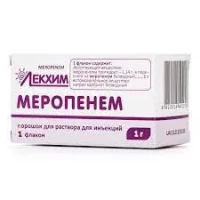 МЕРОПЕНЕМ порошок для раствора для инъекций по 1г №1