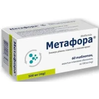 МЕТАФОРА-SR таблетки по 500мг №60