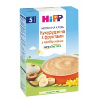 Молочна каша HiPP (Хіпп) Кукурудзяна з фруктами з пребіотиками 250 г
