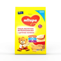 Молочна каша Milupa (Мілупа) Мультизлакова з дитячим печивом 210 г