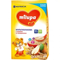 Молочна каша Milupa (Мілупа) Мультизлакова з грушею і сухариками 210 г