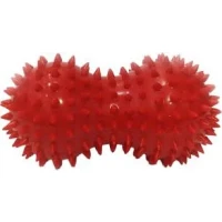 Мяч массажный двойной красный 15см (OS-038)