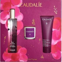 Набір Caudalie (Кодалі) The des Vignes: Енергетична туалетна вода 50мл + Парфумована свічка 35г + Гель-душ 50мл (46478)